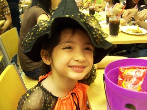 Mia - My lovely daughter on Halloween.