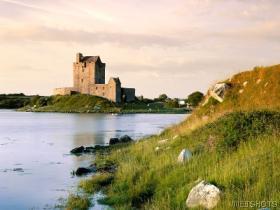 Castle - Old castle over the lake in Scotland