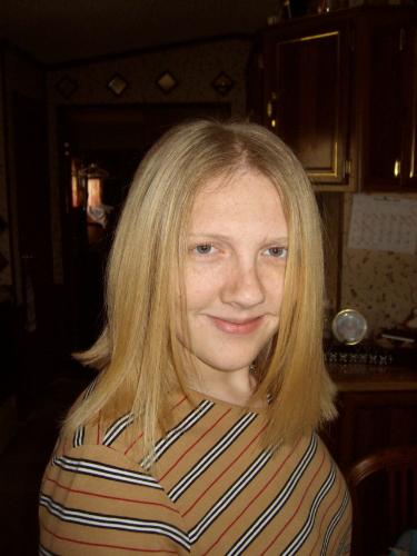 me - right after I let my husband cut my hair.