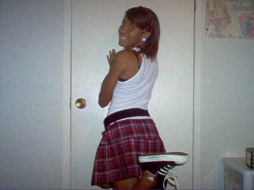sCOOL girl - my school girly skirt and i knw hot converses