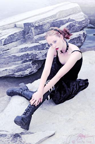 On The Rocks - A great shot of me taken by Rockwood asylum, summer 2006.  Copyright John A. Haig