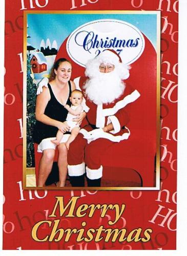 Harmony-Skye's 1st Christmas - This is a photo of Harmony-Skye, me & Santa