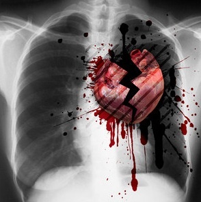 Broken hearted - This is an image when someone gets brokenhearted from a relationship.