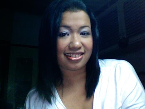 this is me - my photo taken after my makeover.
