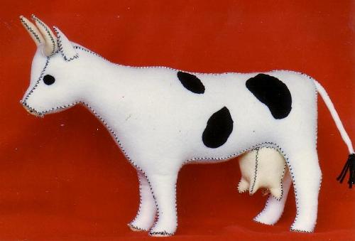Felt Toy Cow - My felt toy cow