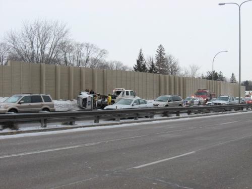 Roll Over - Scene on the way home from the casino Monday Morning