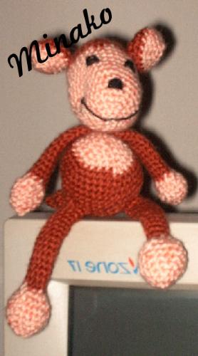 Amigurumi monkey - This is the little monkey Minako