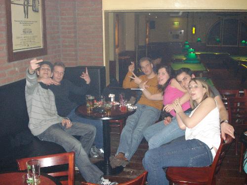 chilling - hanging out with friends