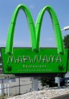 marijuana - this is a mc donalds sign that is actually saying marijuana on it.