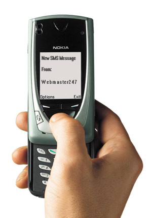 text messaging - this an image of a cell phone to text message