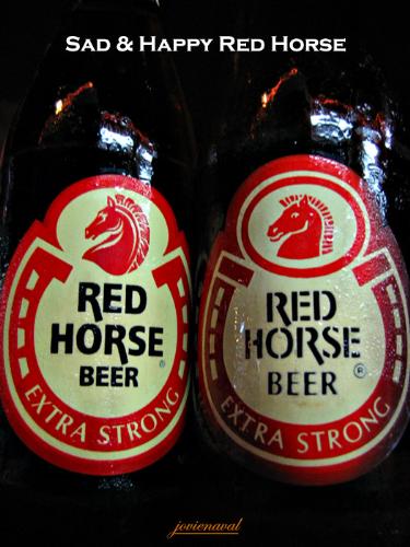 drinking beer - this is my favorite beer red horse