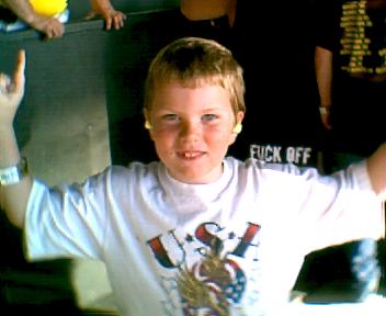 Billy at Ozzfest 2007 - Billy had to be up front to see his favorite band Static X.