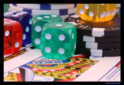 dice and playing cards - Jsut some dice and playing cards