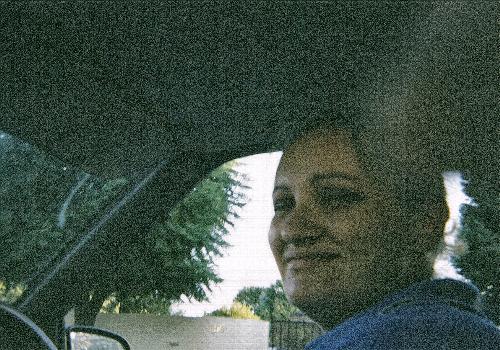 Me - Me driving down the highway. my daughter had the camera in her hand lol quite a shocking picture