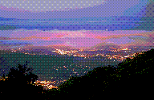 City lights in a gorgeous world - The picture says it all.....