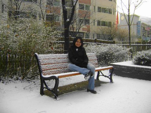 My 1st Snow - My 1st winter vacation