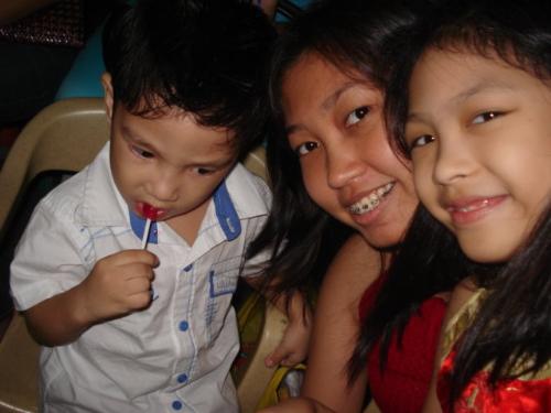Rain, Me and Nenen - Pic with my niece and my nephew during our family reunion