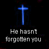 Answer to Anxiety - A blue cross with HE hasn't forgotten you!
