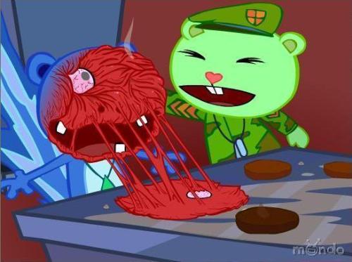 HTF - Violence in cartoons! - My favorite cartoon!