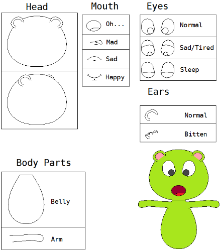 My Animations Character - It's the easy colored one! Real colors comes soon!