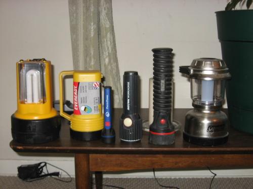 My Collection upstairs - My flashlights for emergencies etc My Collection upstairs - My flashlights for emergencies etc