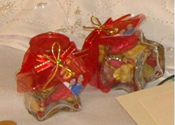 our giveaways - potpourri in star-shaped bottles