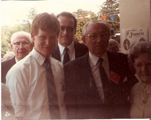 Me, Between Two Prophets - 1984, Kirkland, Ohio. I got to meet Gordon B. Hinckley and Ezra Taft Benson, before either of them became President, Prophet, Seer & Revelator for The Church of Jesus Christ of Latter-Day Saint. Me, Between Two Prophets - 1984, Kirkland, Ohio. I got to meet Gordon B. Hinckley and Ezra Taft Benson, before either of them became President, Prophet, Seer & Revelator for The Church of Jesus Christ of Latter-Day Saint.