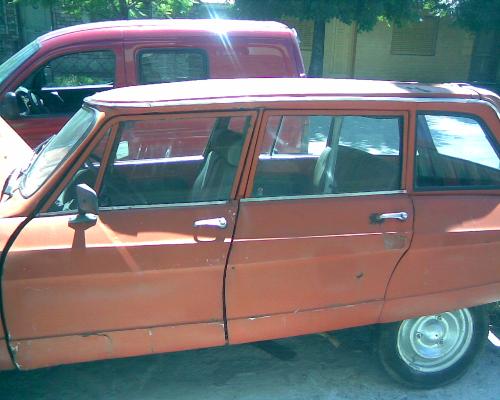 our car - this is the car that my boyfriend buy, is an ami 8  now we are trying to restore the car  but we already love that car