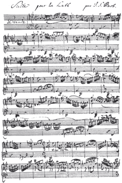 Bach Music - Musical score by J.S. Bach