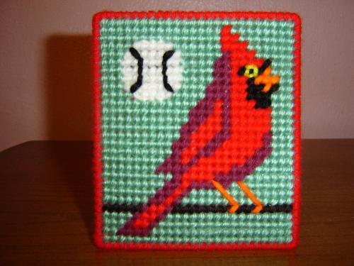 Cardinal Baseball Coasters - My design and pattern for coasters.