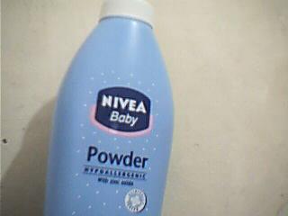 baby powder  - theres a baby powder