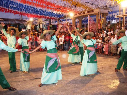 fiesta - street dancing in a filipino fiesta
