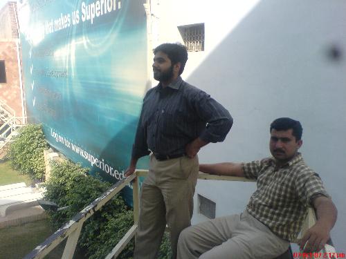Superior University Lahore - Mr. Farhan Baryar and Zahid Masood student of MBA in superior university Gulberg Lahore Pakistan.