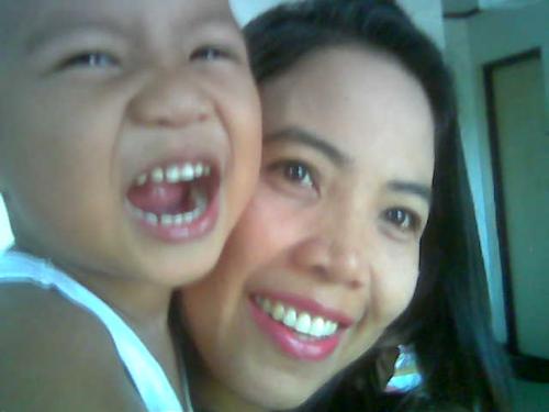 tomas and mommy -  priceless laughters..