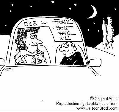 People - 'And my last boyfriend didn't work out because of the communication barrier.' 'He spoke another language?' 'No he was an idiot.'  Copyright in this image is owned by the original artist, rights to reproduce or use the image may be obtained from www.CartoonStock.com.