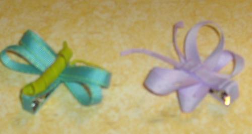 Bug Bows - Dragonfly and Butterfly Clippies