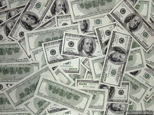 Make money on Mylot - just a cool picture of US money, $1, $10, $100 bills