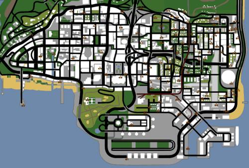 Tags - Map of tags in GTA SA