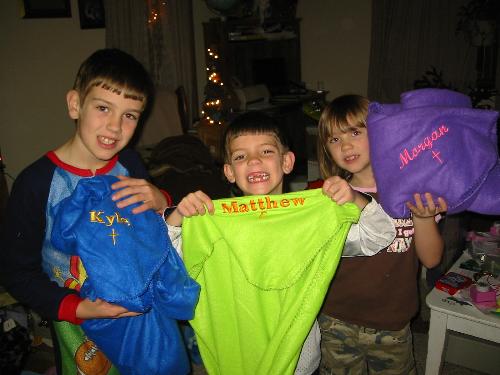 All 3 little angels - Matt, Kyle, Morgan... Ages 8 & 10.... Ain't Christmas Great!