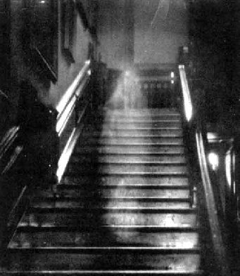 creepy ghost going downstairs - Apparently this ghost is a famous one. you have probably seen it before. Do you have any ghost pictures?
