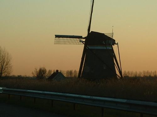 Dutch Windmill - Dutch Windmill in the sunset in North Holland next to Amsterdam on my last trip