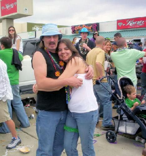 Brian and Sandra (Me) at Mardi Gras 2007 - Brian and Me at Mardi Gras 2007 in Kenner, La.