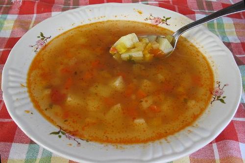 Vegetable Soup - Romanian Vegetable Potato soup