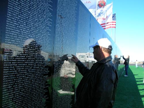VietNam Memorial Wall - This is the Viet Nam memorial wall which was brought to Tucson in 2007.