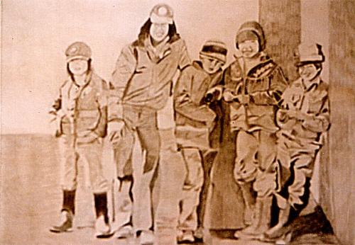 Northern Boys - This is a graphite drawing I did of a very typical group of boys in NWT Canada where I lived for three years.