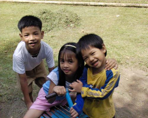 my 2 nephew and niece - This picture was taken during our vacation in the town of my mother in-law.