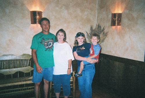 Mike and Linda  - This is my husband and I and 2 of our children. This picture was taken hile we were on vacation in Denver Colorado.
