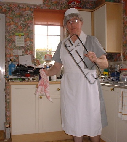 Maid Service - Working in Mistress Alexis kitchen when I was her regular cleaner.
