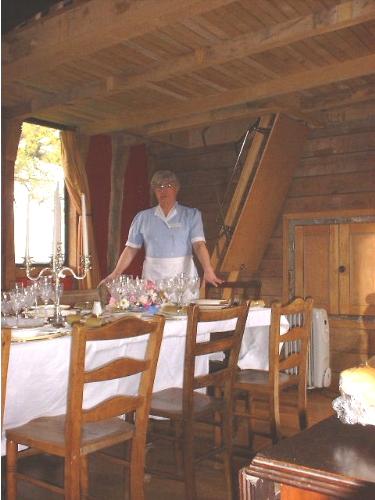 Country House weekend - The table is laid for lunch and I am, with the other maids ready to serve