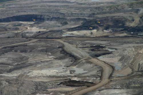 Alberta oil sands - This is how the land looks after it's been clear cut to get at the oil. Alberta oil sands - This is how the land looks after it's been clear cut to get at the oil.